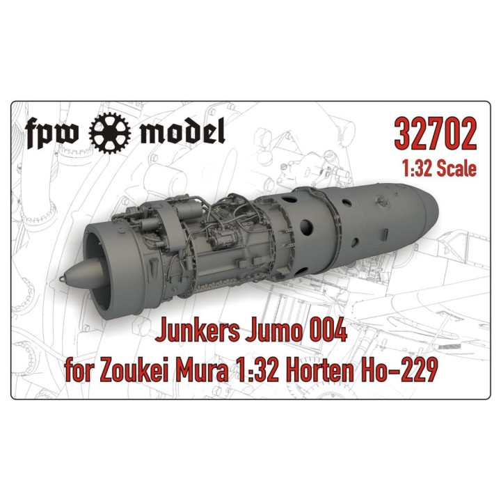 Junkers Jumo 004 for Horten Ho-229 (Zoukei Mura)