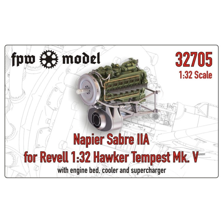 Napier Sabre IIA for Revell 1:32 Hawker Tempest Mk V